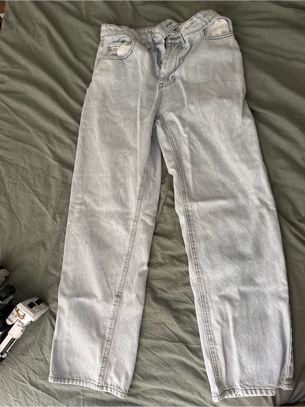 Forever 21 Light Blue Straight Leg Jeans